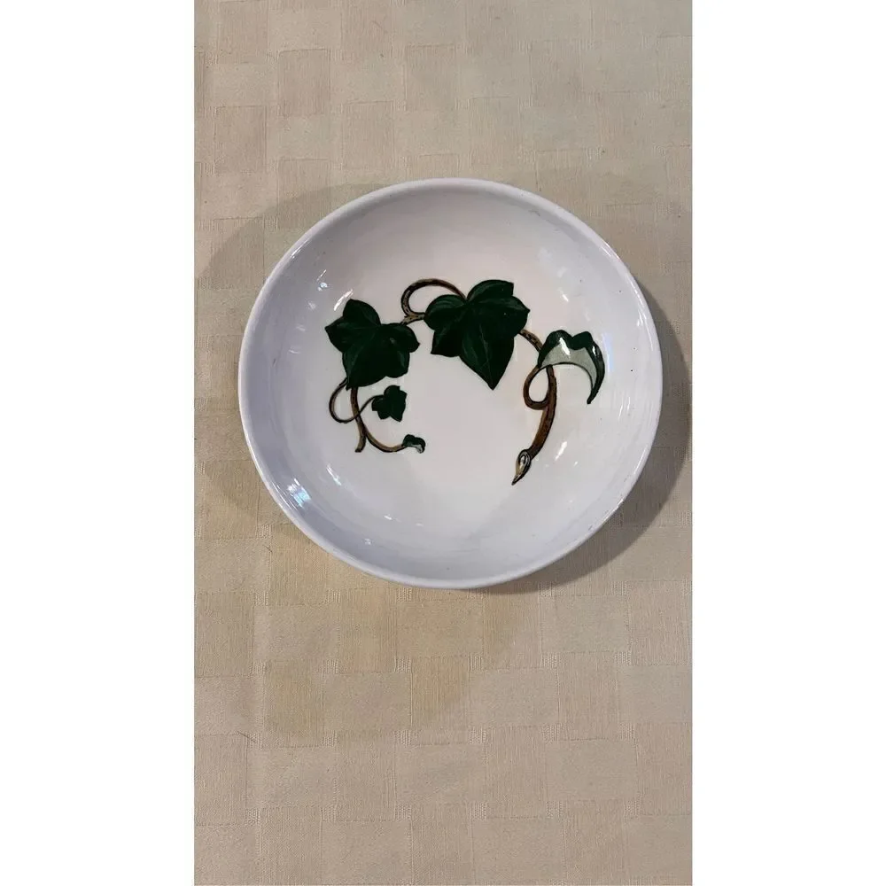 Vintage Metlox Poppytrail California Ivy Handpainted Ceramic Cereal Bowl